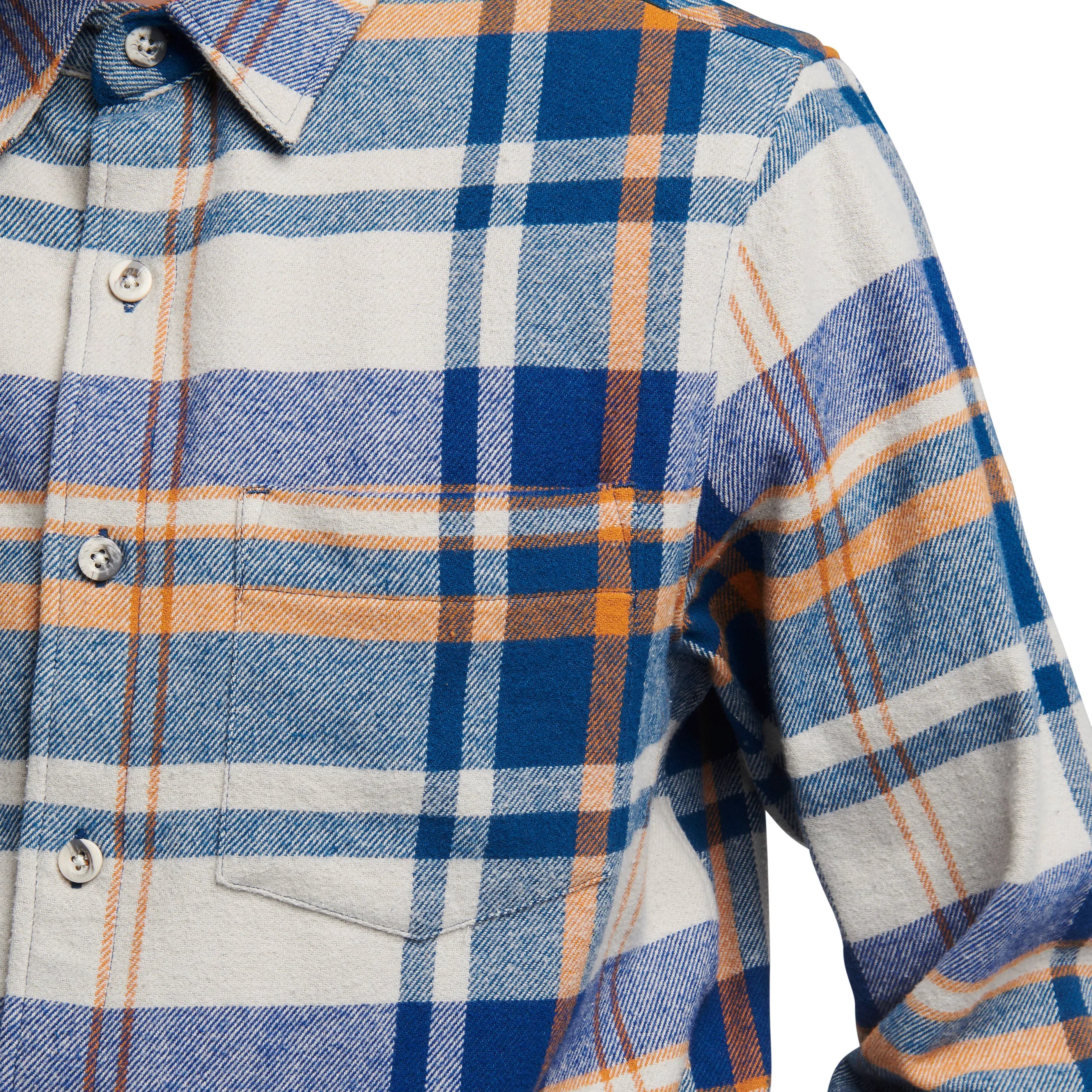Clay-Off White Plaid