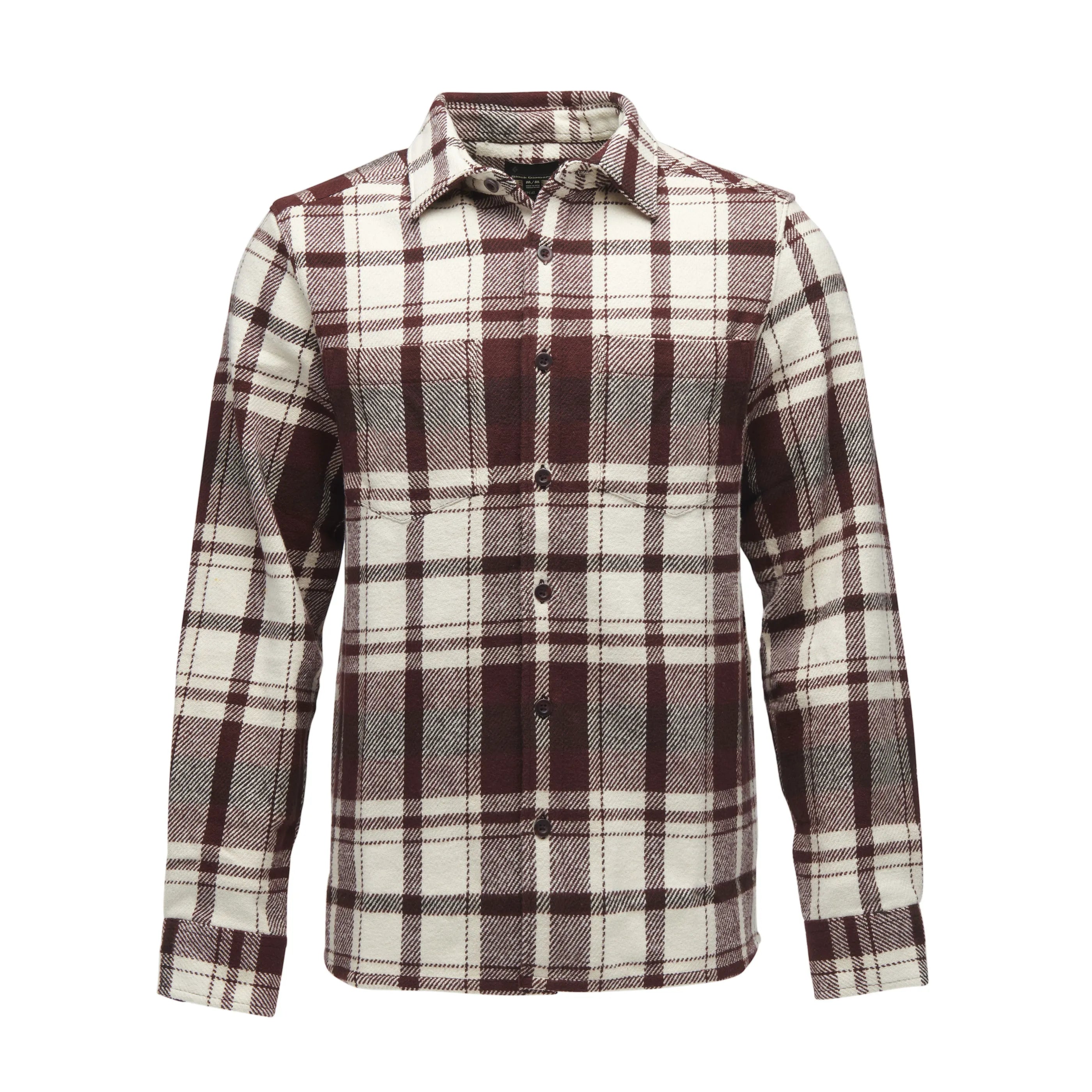 Burgundy-Off White Plaid