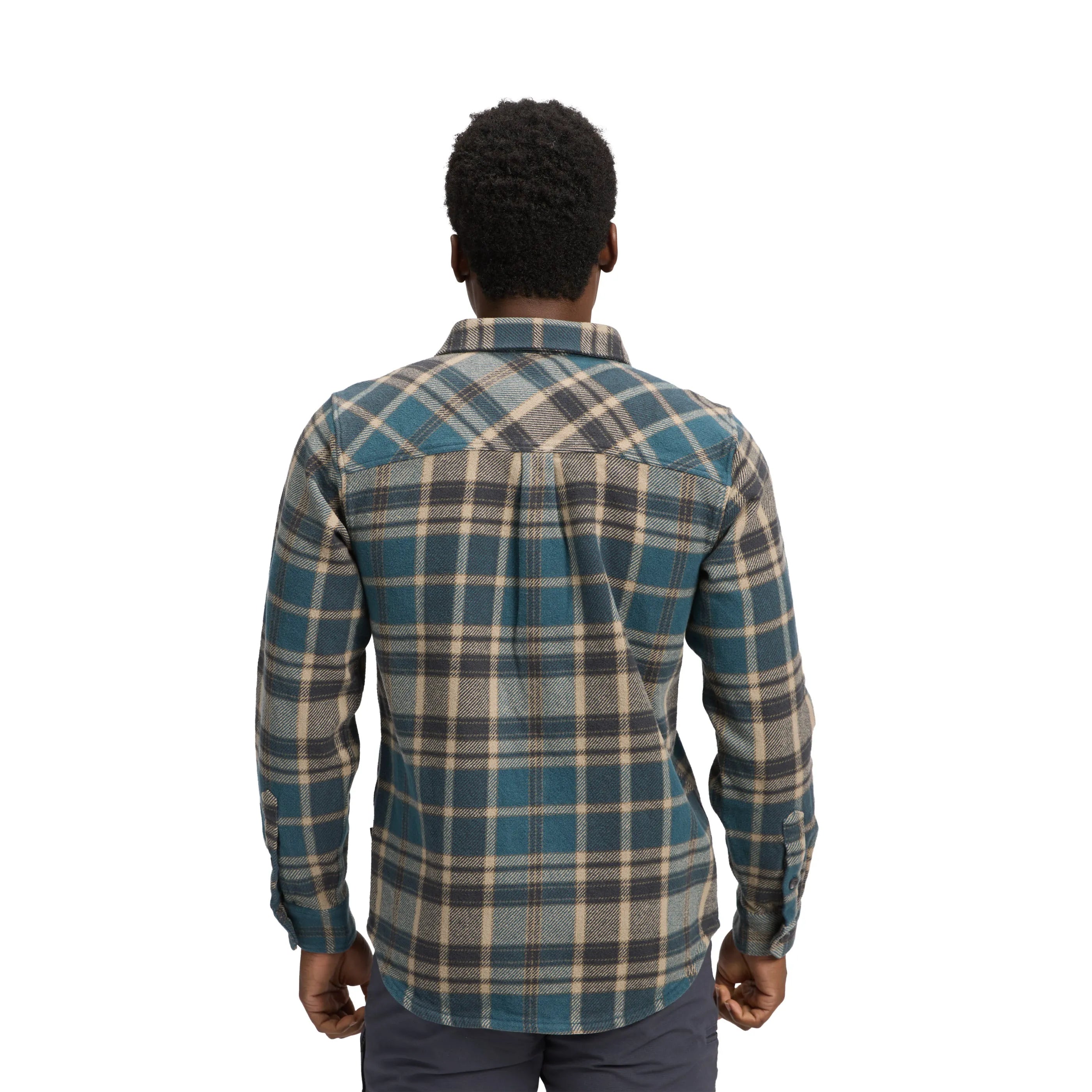 Flax-Black Plaid