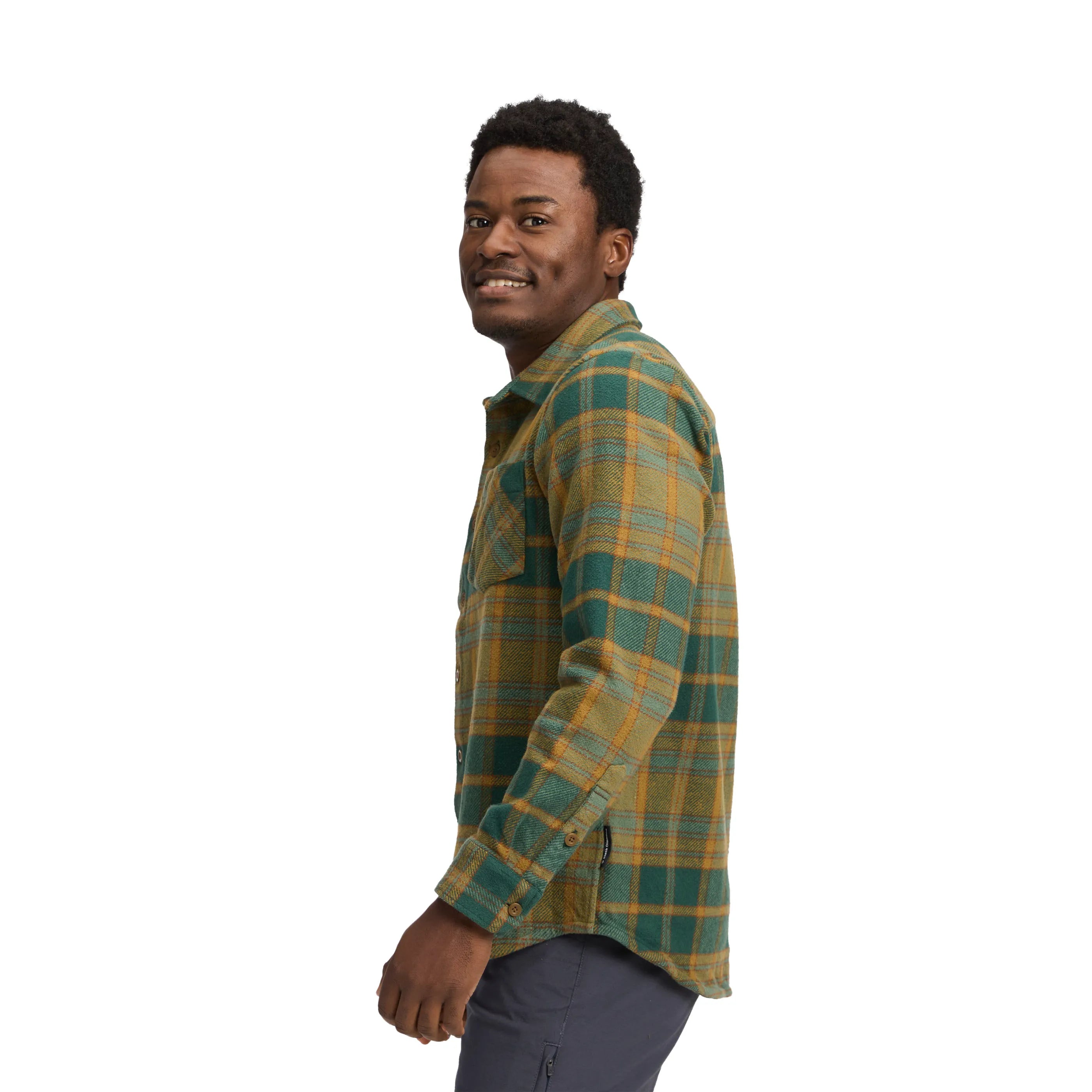 Flax-Black Plaid