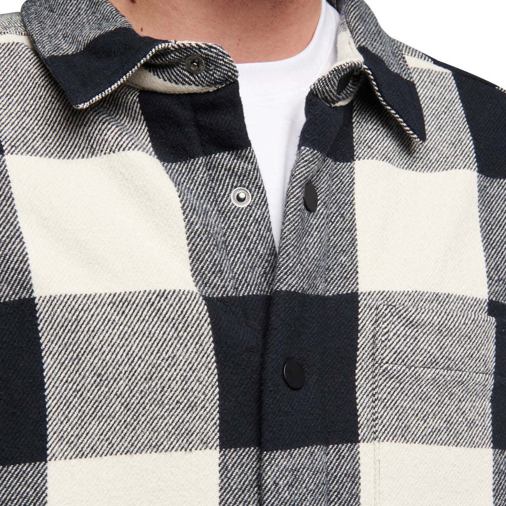 Black-Off White Plaid