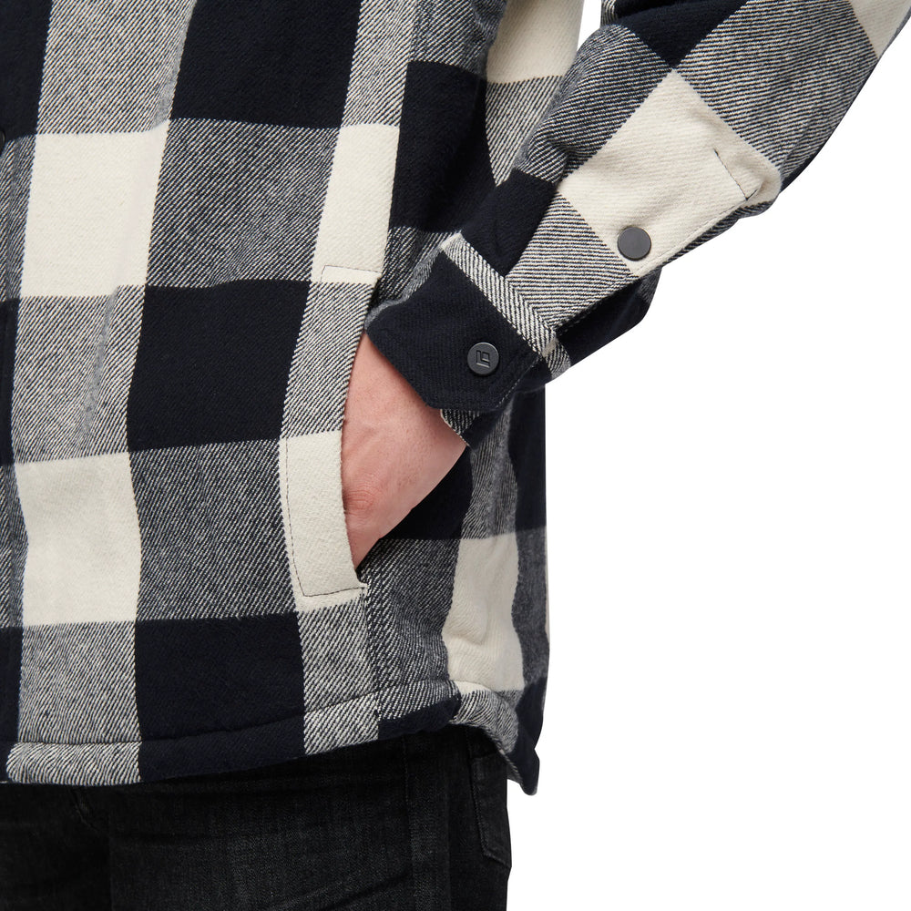 Black-Off White Plaid