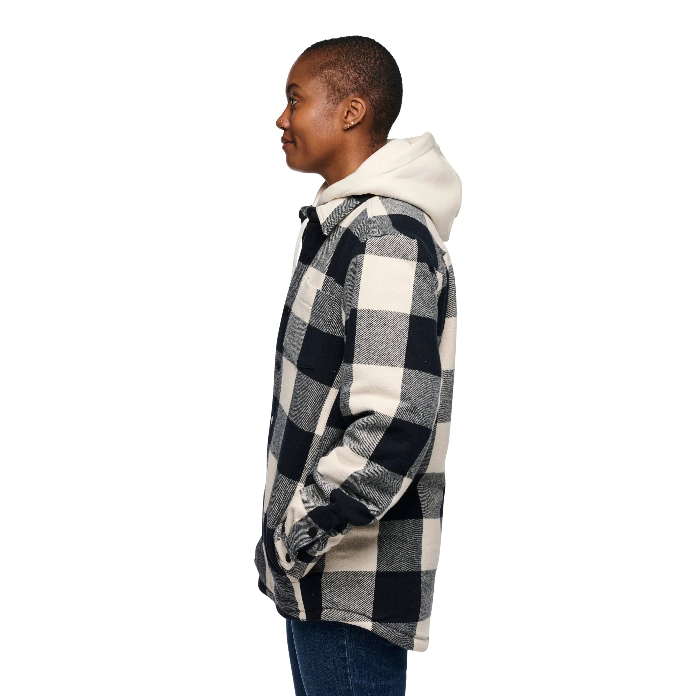 Pale Mauve-Off White Plaid